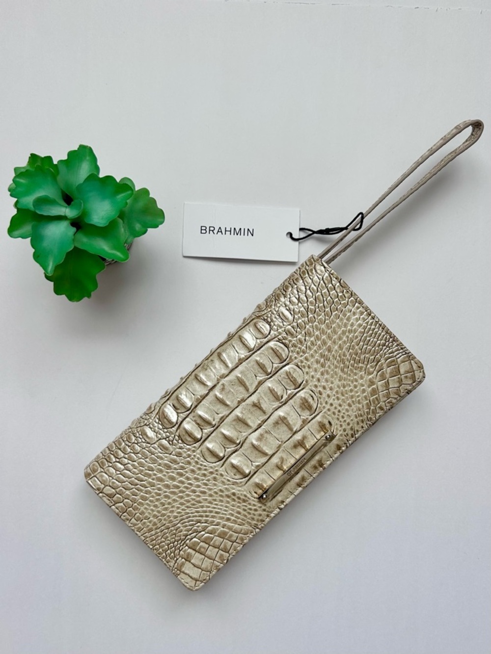 Brahmin AnnMarie Wallet Stardust Melbourne Genuine Leather Clutch Wristlet NWT
